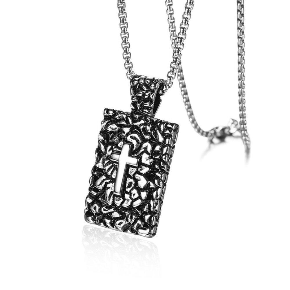 ❤️Fashion cross stainless Christian pendant necklace for women/men,N90201P227